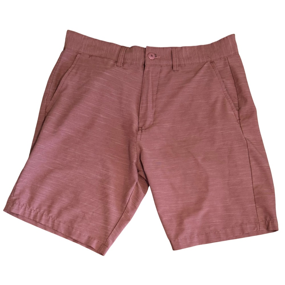 Surf Style Hybrid Shorts Chino Board Shorts Mauve Pink Mens 34 Stretch Beachwear
